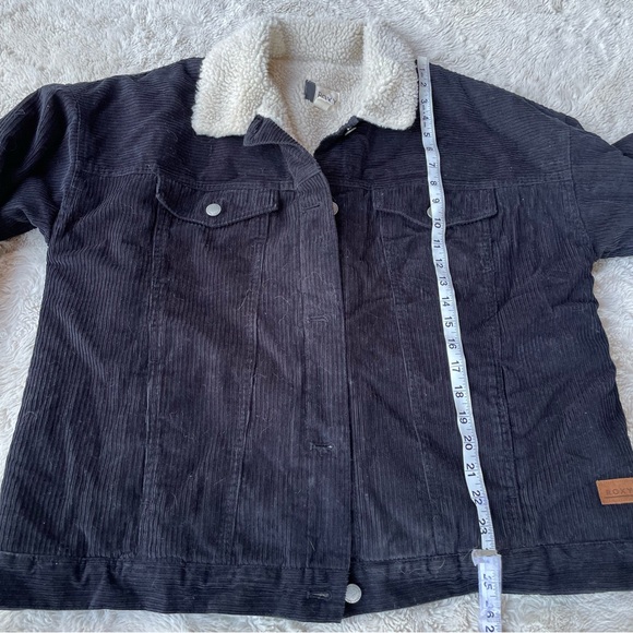Roxy Black Corduroy Trucker Jacket - Picture 8 of 8